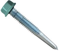 Саморез кровельный 5,5х38 мм с увеличенным сверлом РТ-5, RAL 6027 (светло-зеленый)